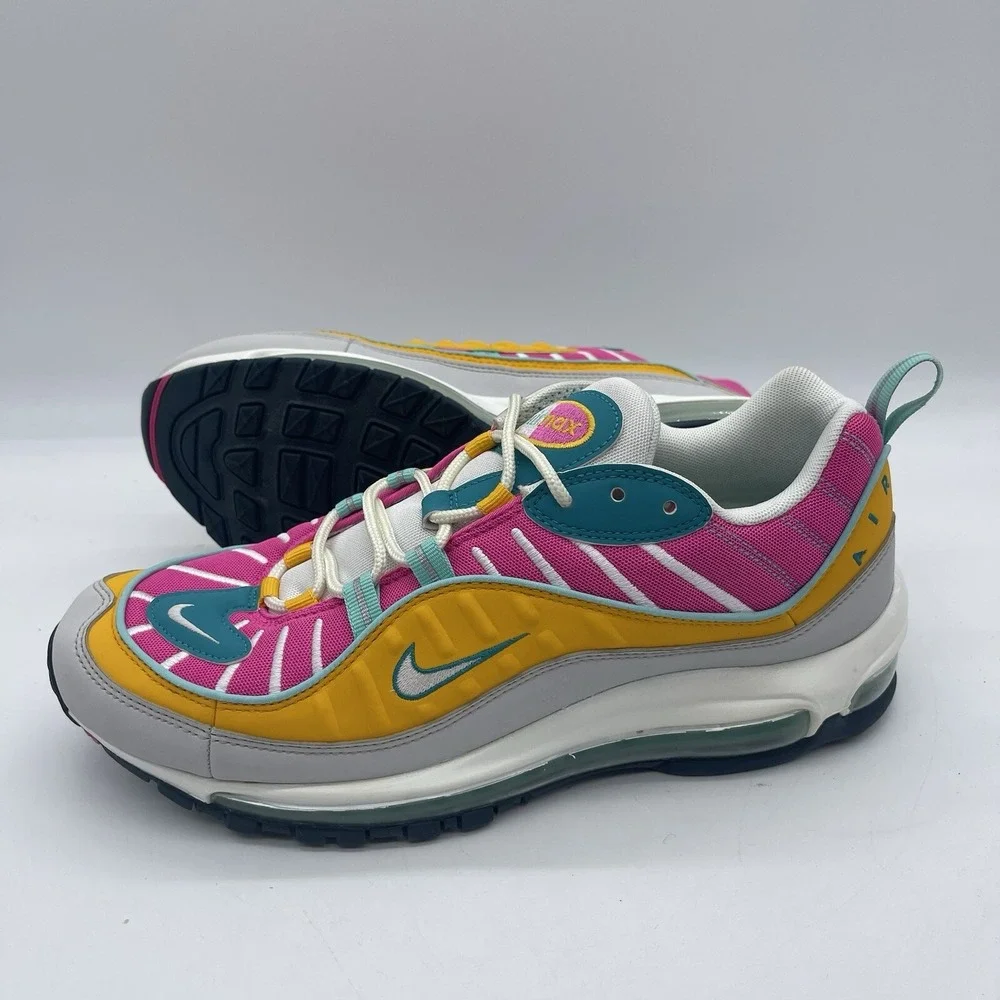 Nike Air Max 98 CI9897-301 'Easter' Women's Size 11 Men's 9.5 Running Shoes Neon